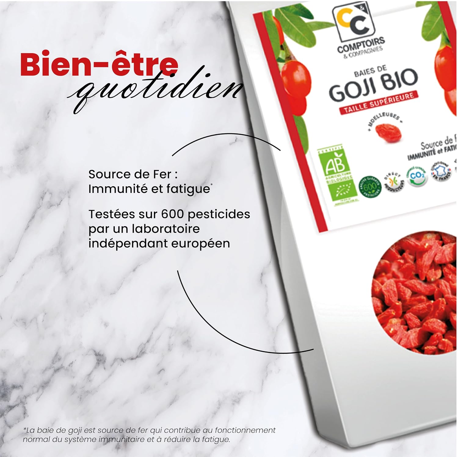 COMPTOIRS ET COMPAGNIES — Baies de Goji Bio 1 kg – Image 4