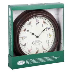 FALLEN FRUITS — Horloge Musicale Motif Oiseau Marron