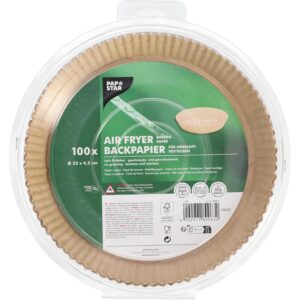 PAPSTAR — 100 feuilles de cuisson pour friteuse à air Ø 23 cm