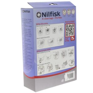 Alternative view of NILFISK — Sacs aspirateur microfibre x4 + 1 pré-filtre