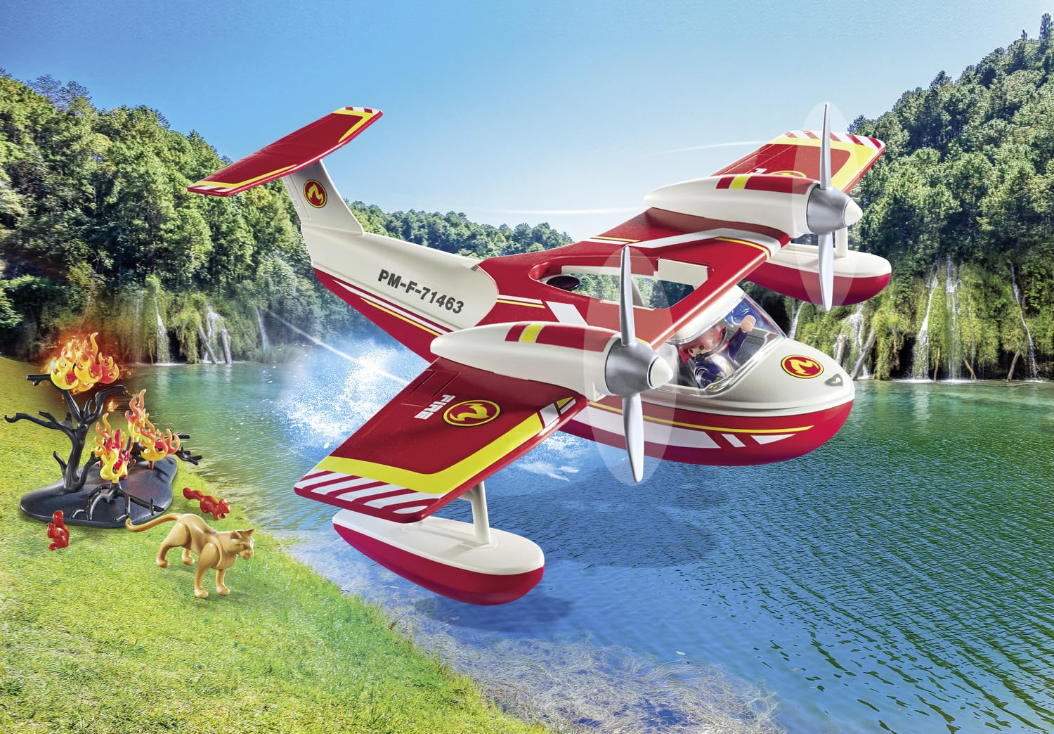 PLAYMOBIL Action Heroes 71463 — Hydravion avec pompier – Image 15