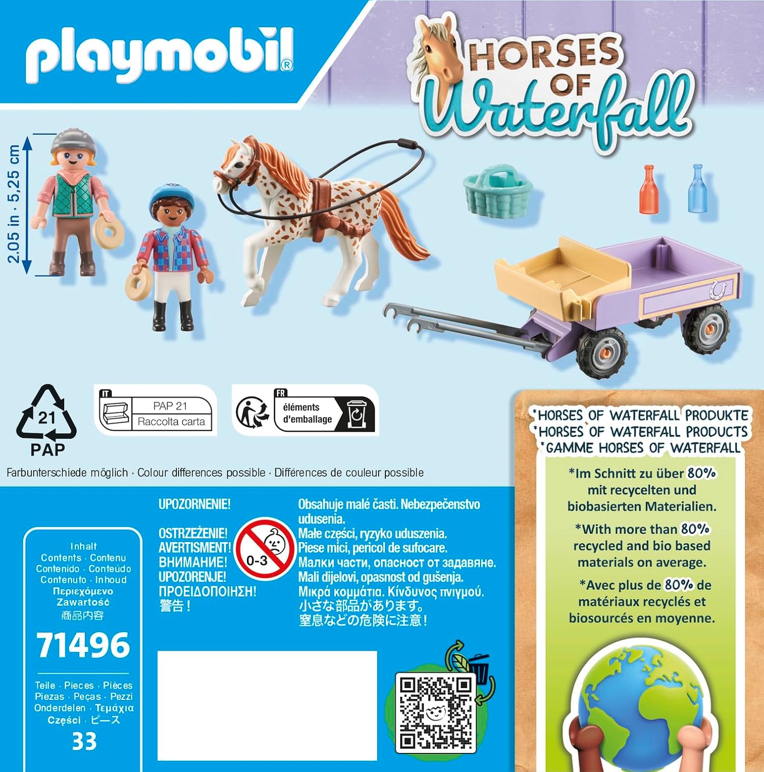 PLAYMOBIL Horses of Waterfall — Enfants avec calèche et poney – Image 14
