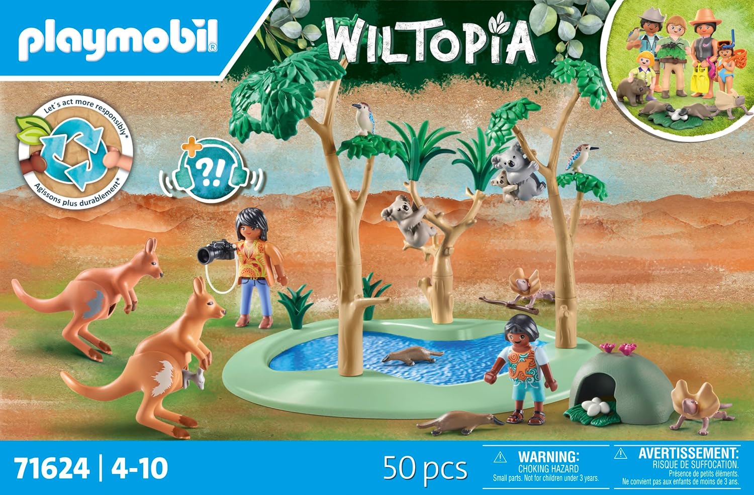 PLAYMOBIL Wiltopia 71624 — Explorateurs et animaux australiens – Image 33
