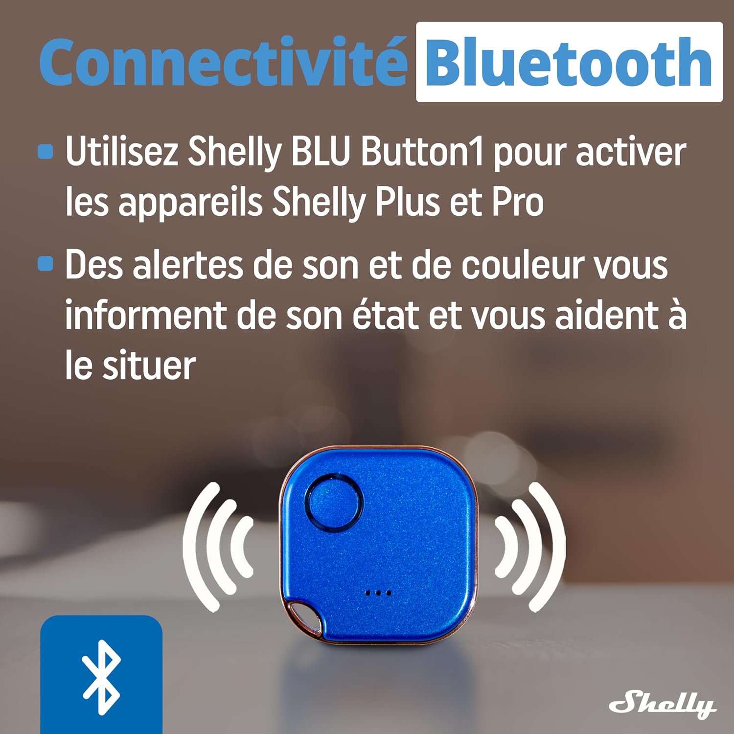 SHELLY BLU Button1 — Bouton Télécommande Domotique Bluetooth – Image 3