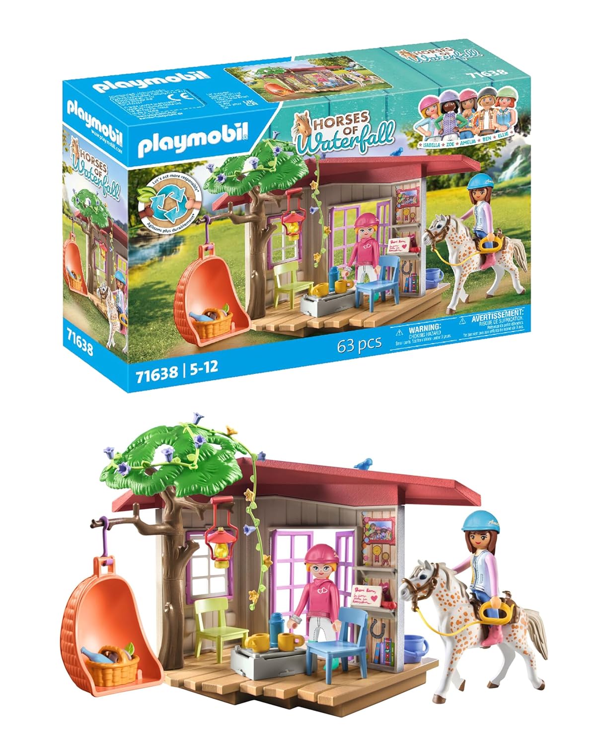PLAYMOBIL Horses of Waterfall — Espace détente cavalières – Image 50