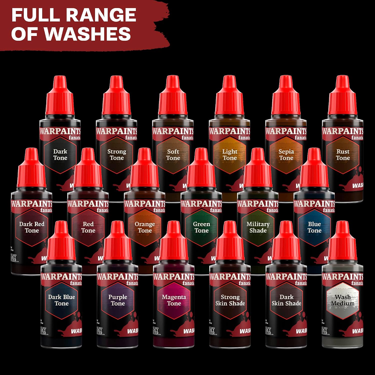THE ARMY PAINTER Warpaints Fanatic Washes — Peinture acrylique rouge foncé – Image 9