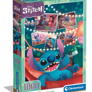 CLEMENTONI — Puzzle Disney Stitch 1000 pièces 70 × 50 cm