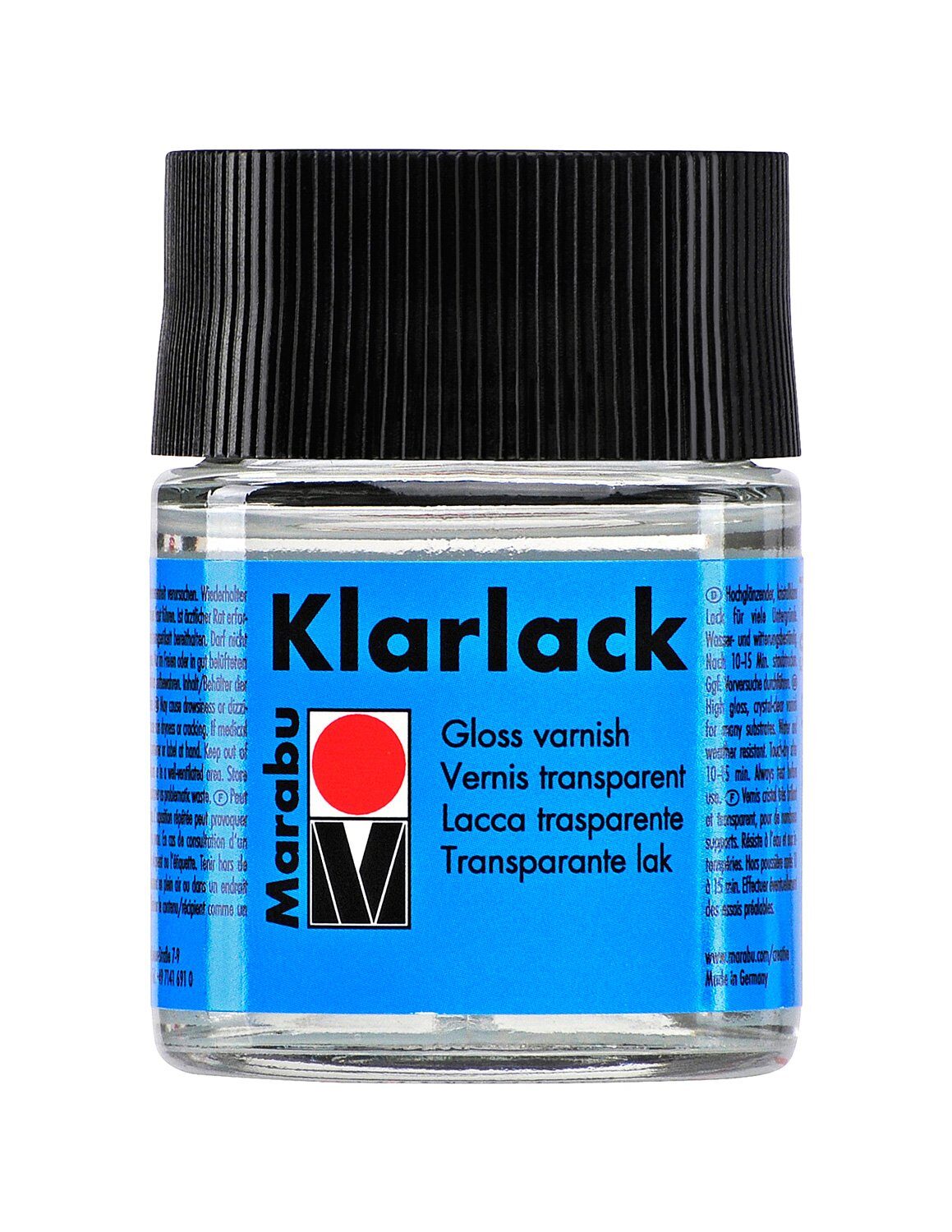 MARABU Flacon 50 ml Vernis transparent haute brillance Incolore – Image 2