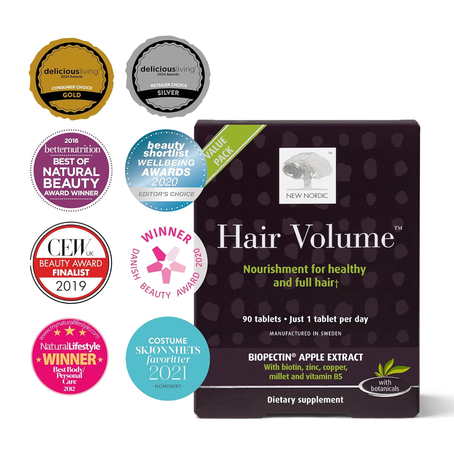NEW NORDIC Hair Volume — Complément Cheveux 90 comprimés – Image 20