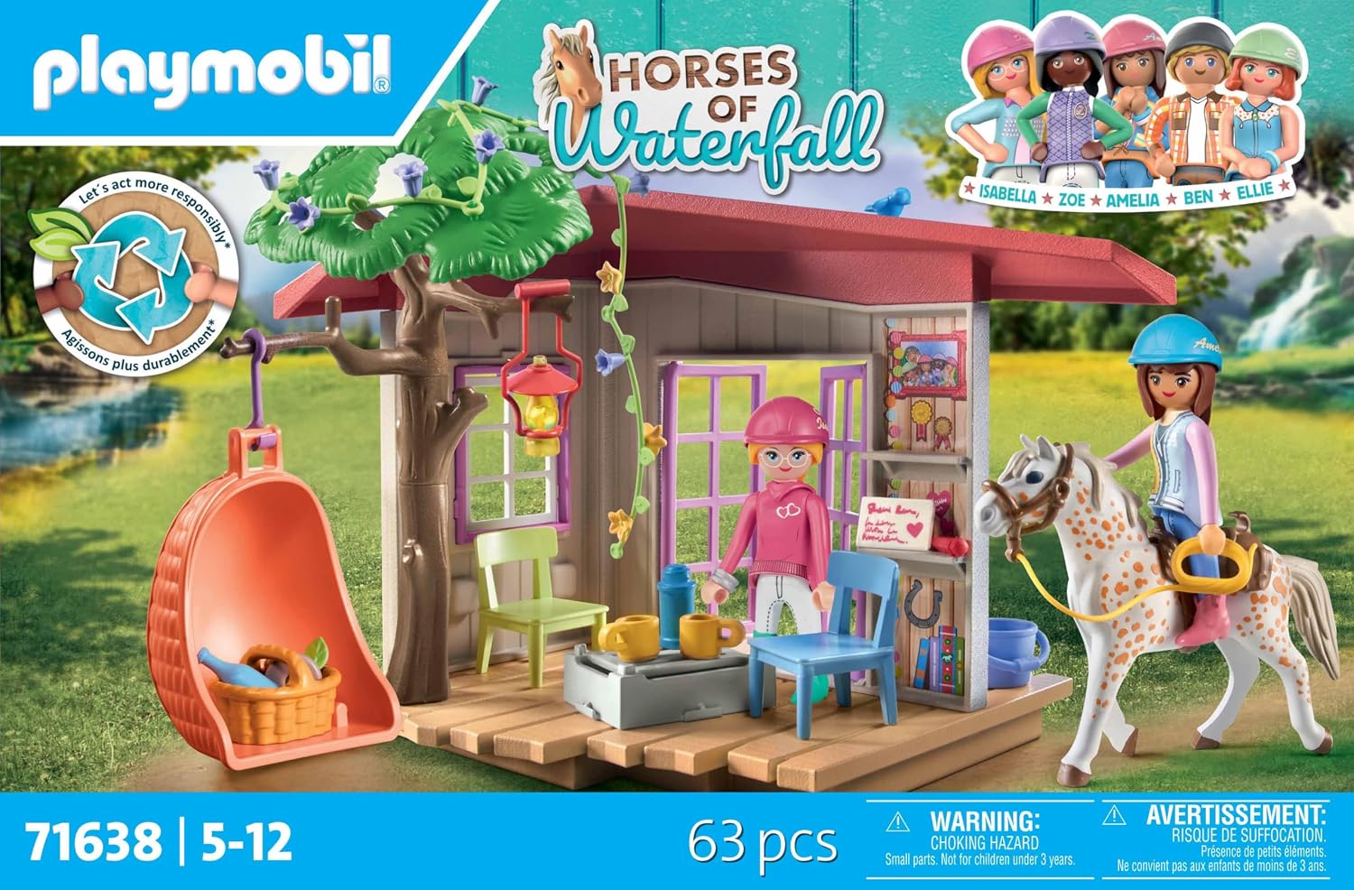 PLAYMOBIL Horses of Waterfall — Espace détente cavalières – Image 29