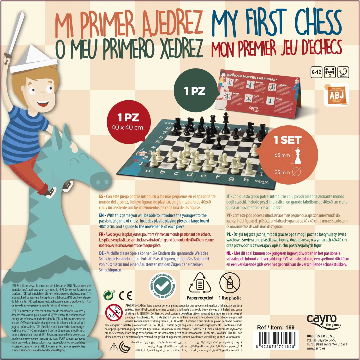 CAYRO Mes Premiers Échecs — Jeu de société enfant 2 joueurs – Image 10