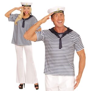 W WIDMANN MILANO — Ensemble marin chemise et chapeau
