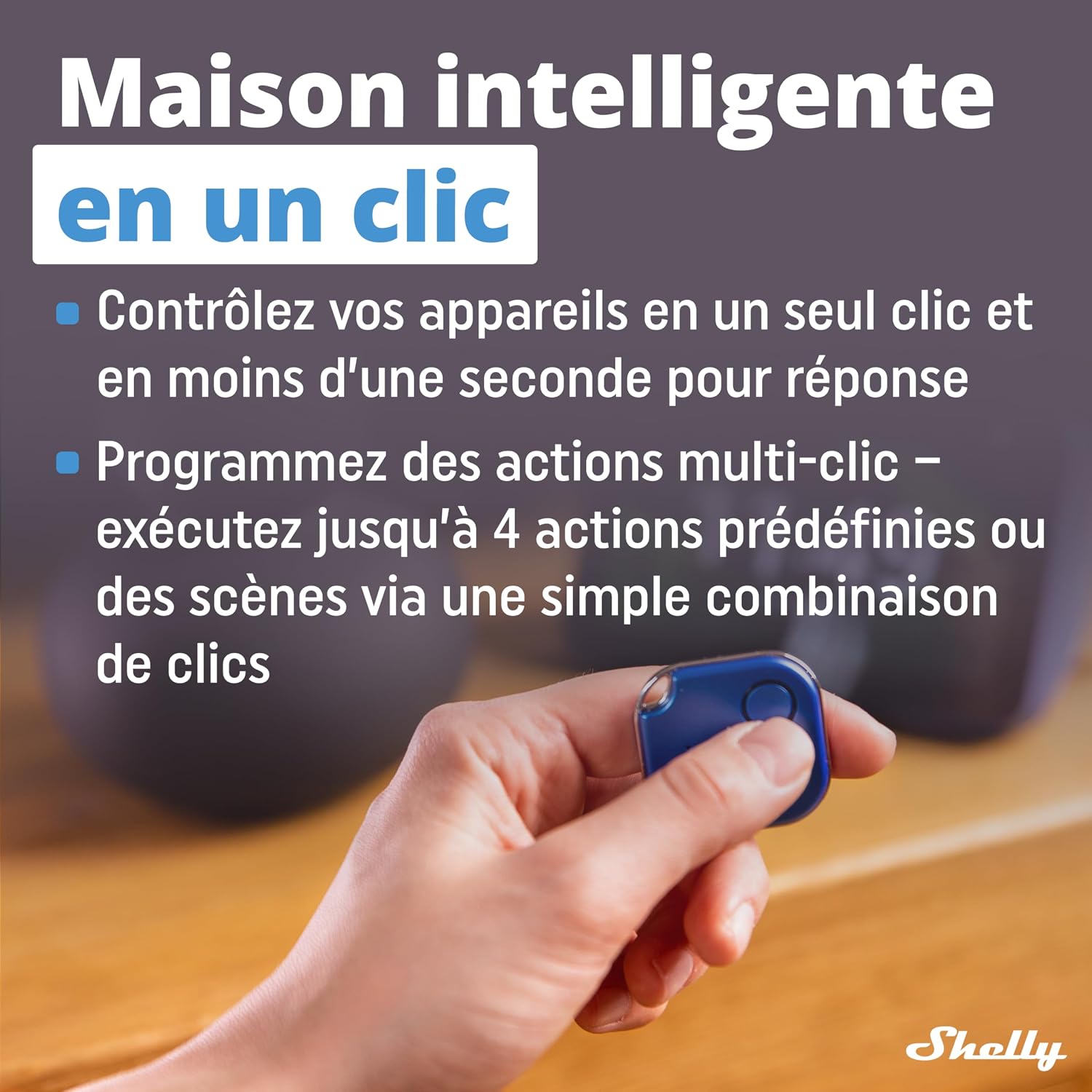 SHELLY BLU Button1 — Bouton Télécommande Domotique Bluetooth – Image 4