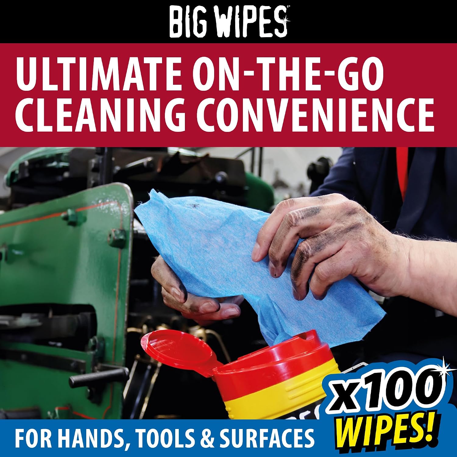BIG WIPES — Lingettes de nettoyage ultra résistantes x100 – Image 37
