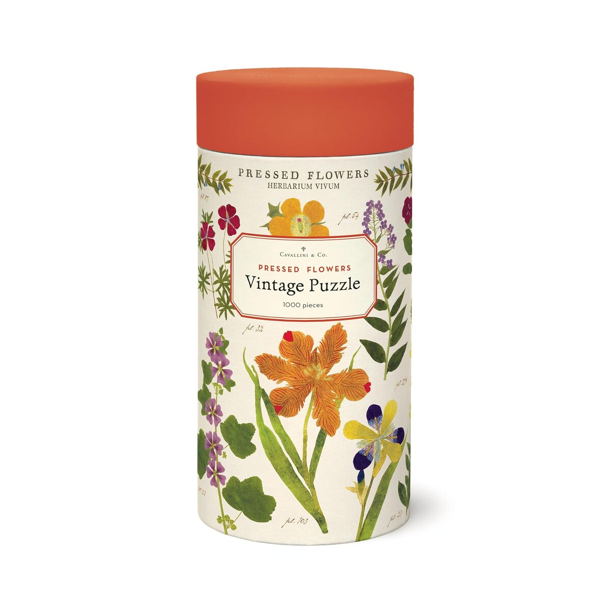 CAVALLINI — Puzzle 1000 pièces Fleurs pressées