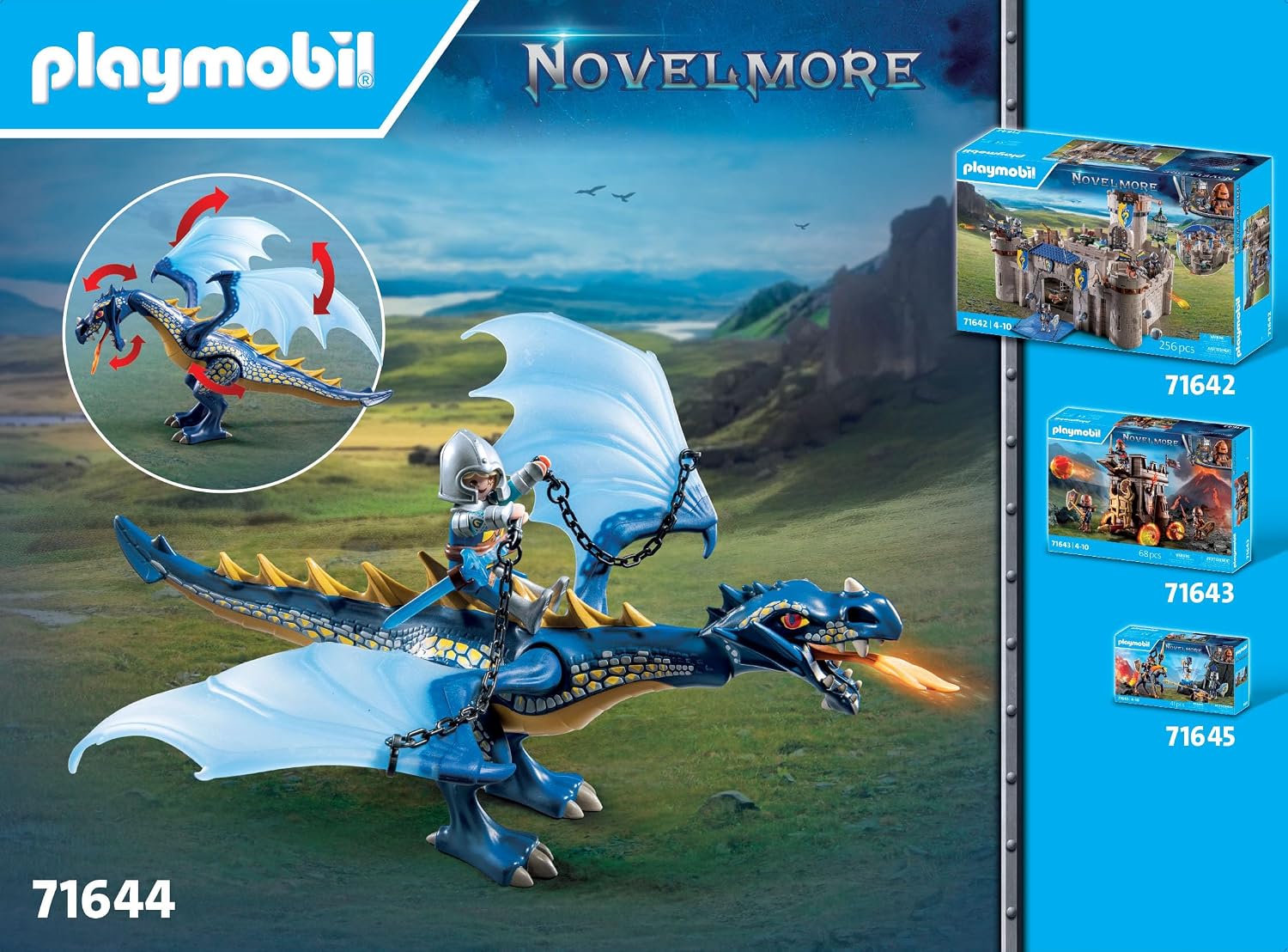 PLAYMOBIL Novelmore 71644 — Combattants avec Dragons et Canon – Image 46