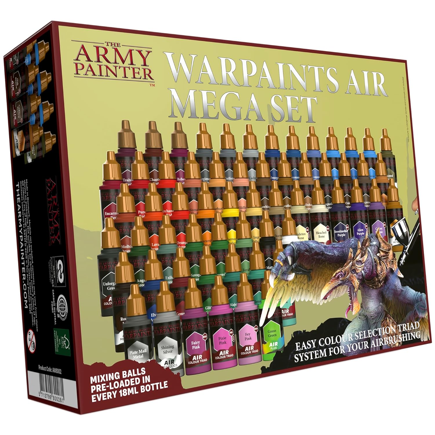 THE ARMY PAINTER Warpaints Air Mega Set — 60 Peintures 18 ml – Image 3