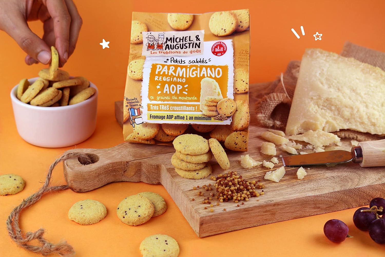 MICHELIN — Biscuits apéritifs au Parmigiano Reggiano 8x100g – Image 5
