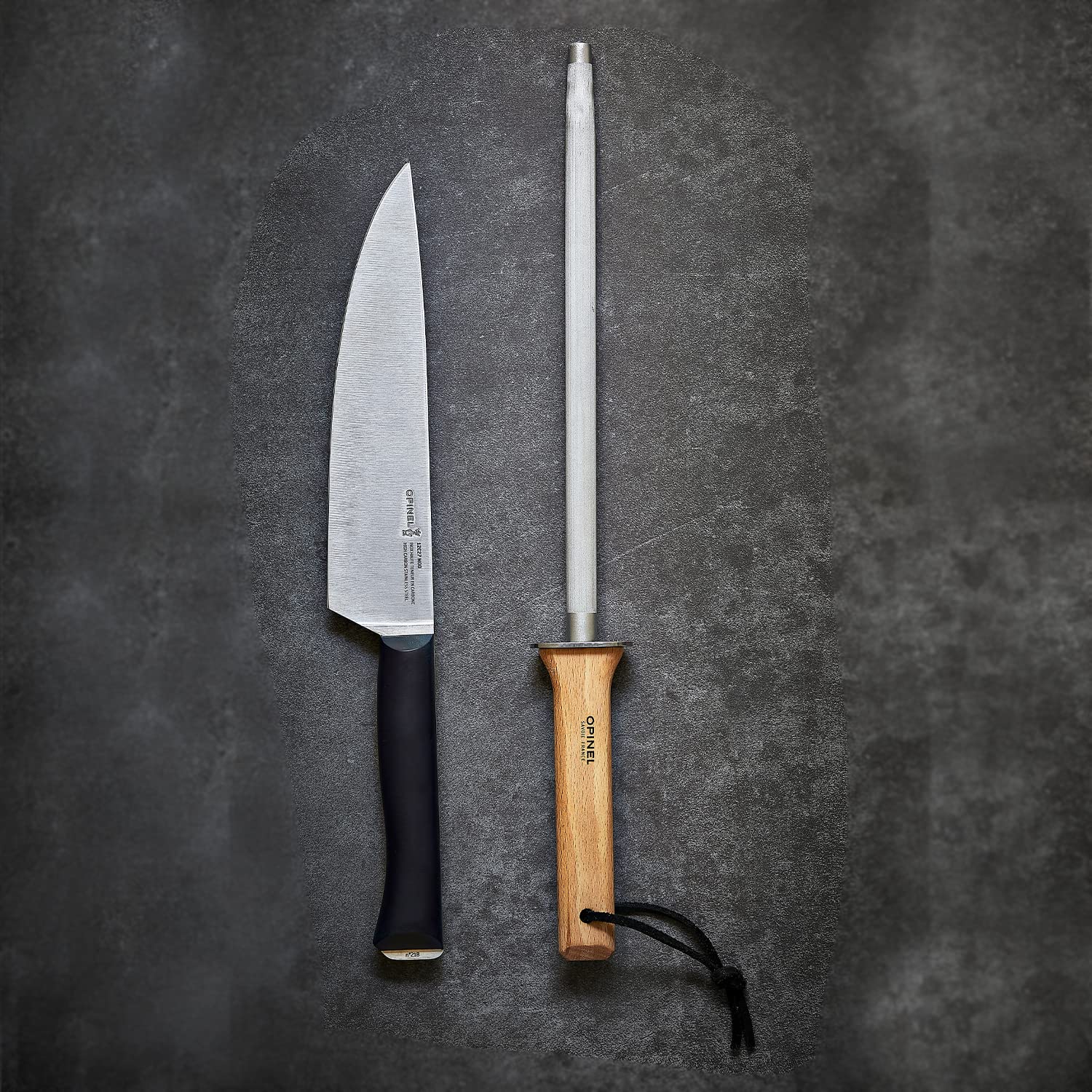OPINEL — Fusil à aiguiser acier Ø 13 mm, longueur 25 cm – Image 9