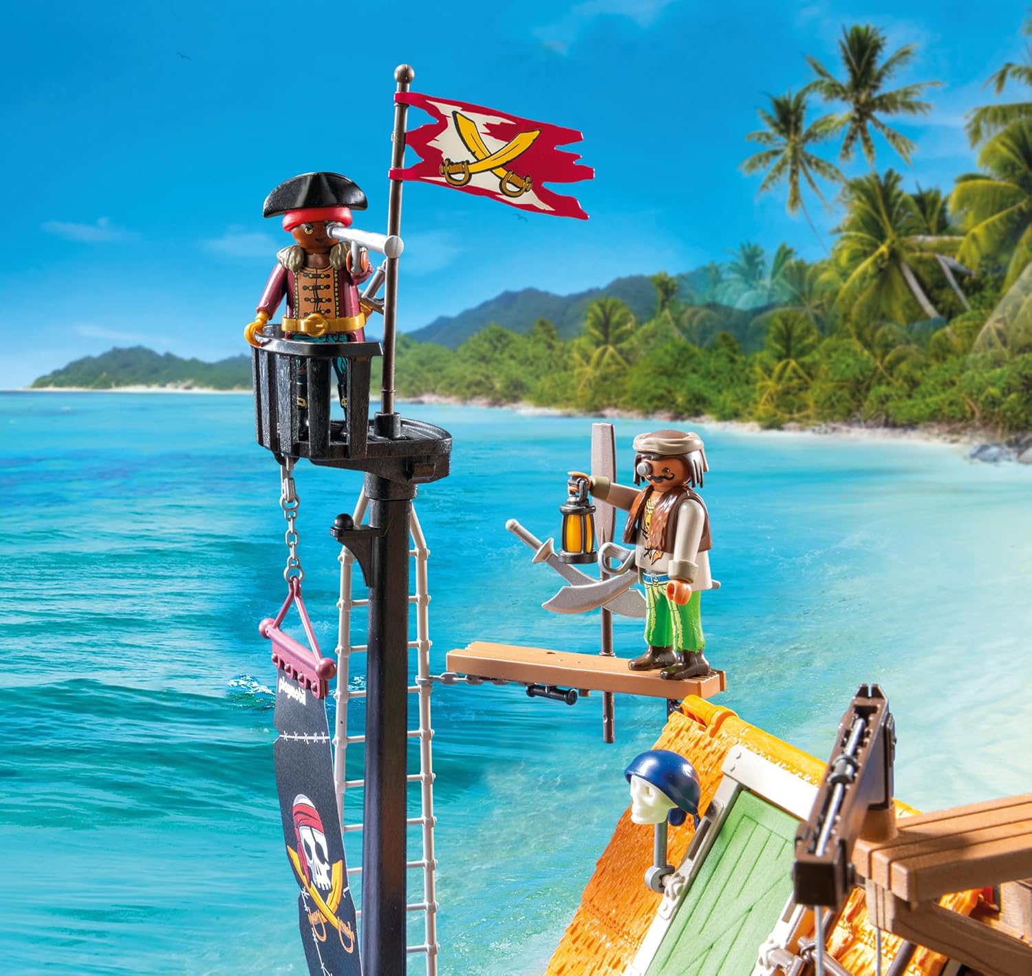 PLAYMOBIL Pirates — Port Pirate avec Prison de Corsaires – Image 28