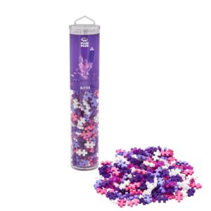 PLUS PLUS — Tube Mega paillettes rose 240 pcs