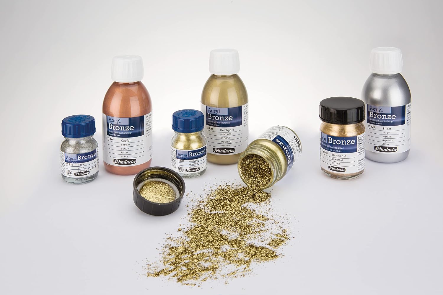 SCHMINCKE aqua-Bronze — Peinture or riche 20 ml – Image 5