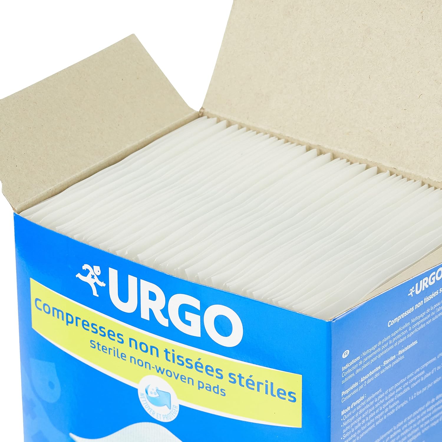 URGO — Compresses stériles non tissées 7,5 x 7,5 cm x50 – Image 7