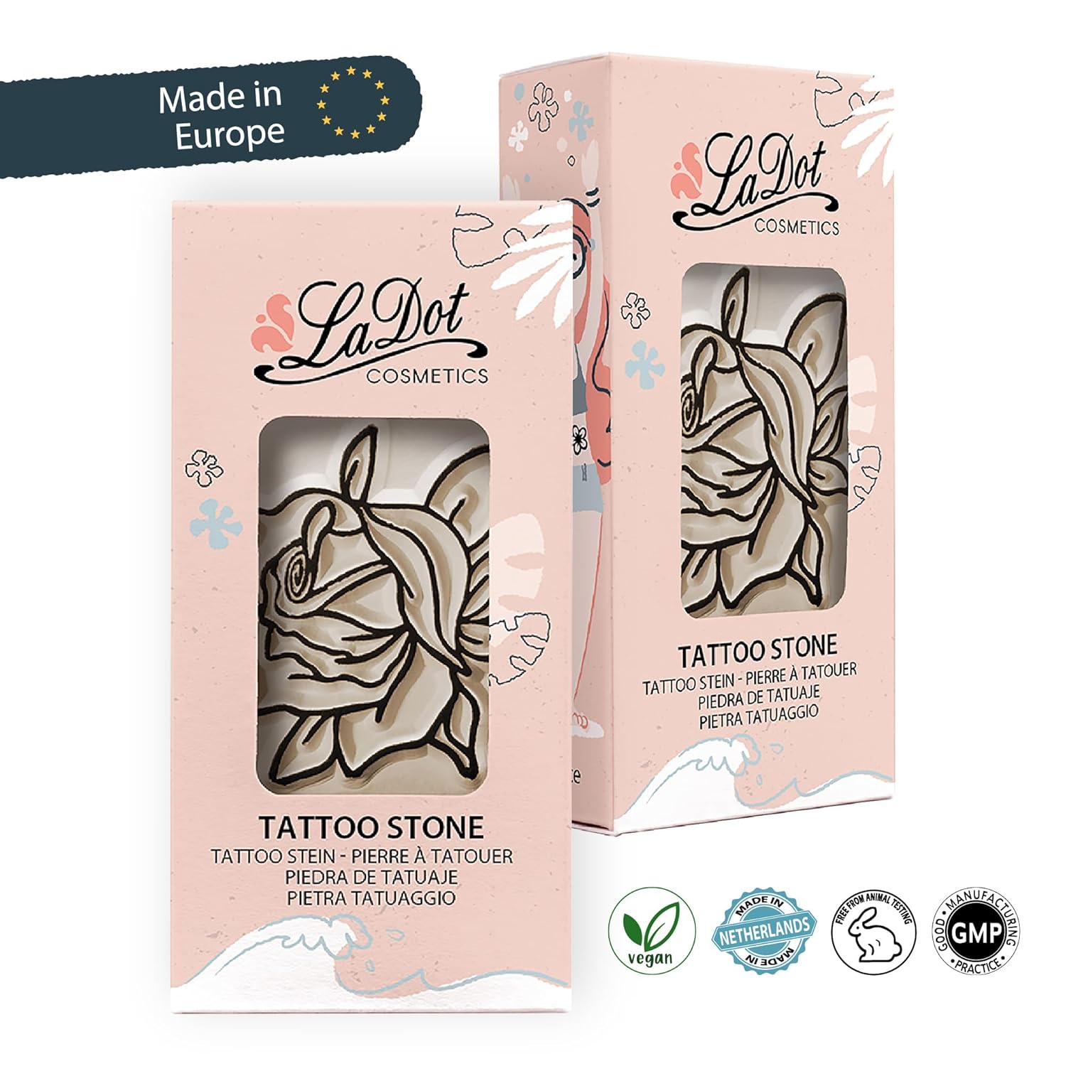 LADOT — Tampon Tatouage Temporaire Rose en Céramique – Image 11