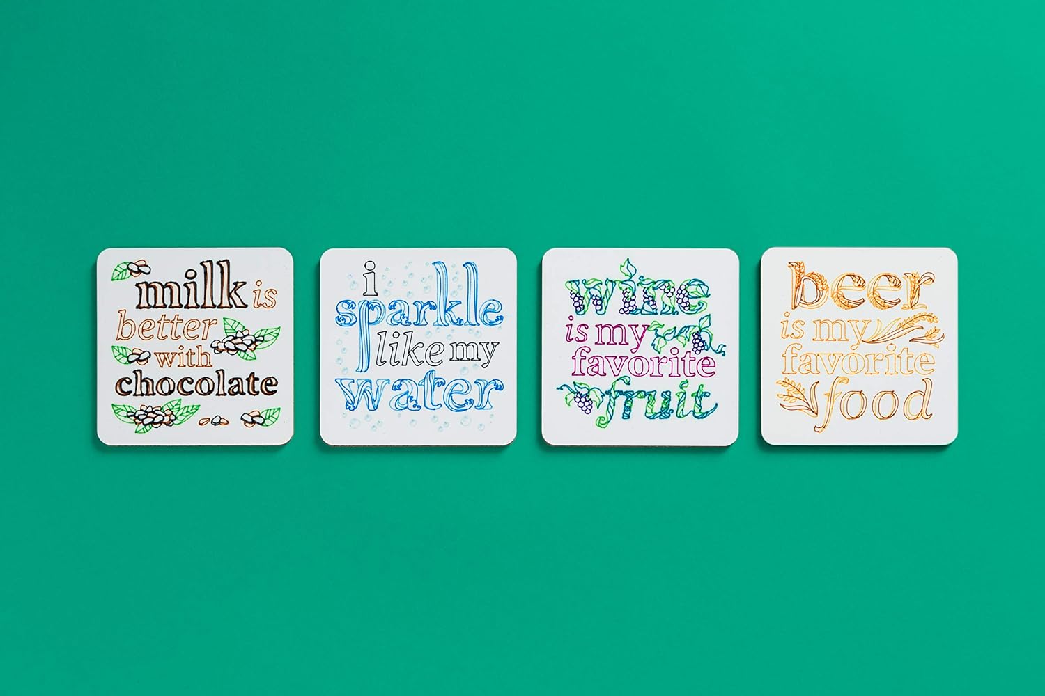 CRICUT — Sous-verres personnalisables carrés x4 blanc – Image 5
