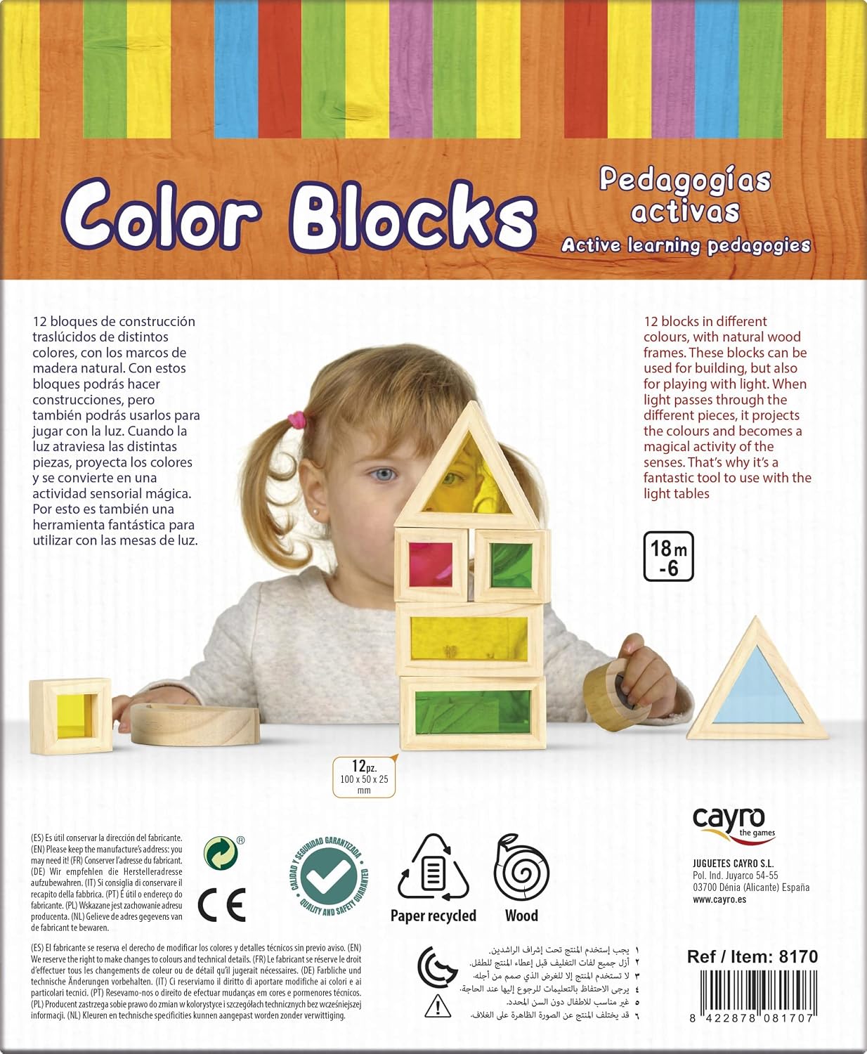 CAYRO — Blocs de couleurs Montessori multicolores – Image 15