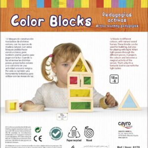 Alternative view of CAYRO — Blocs de couleurs Montessori multicolores
