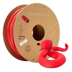POLYMAKER PolyTerra — Filament PLA 2,85 mm 1kg rouge mat