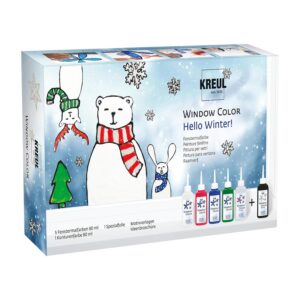 KREUL Window Color — Set peinture fenêtres Hello Winter 6x80ml