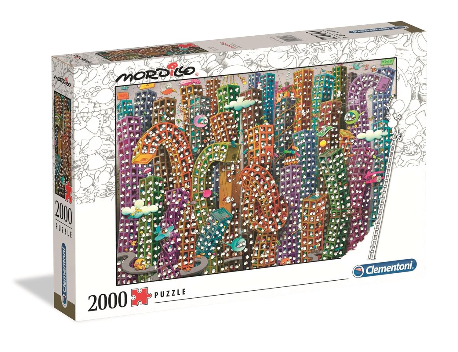 CLEMENTONI Mordillo The Jungle — Puzzle 2000 pièces – Image 20