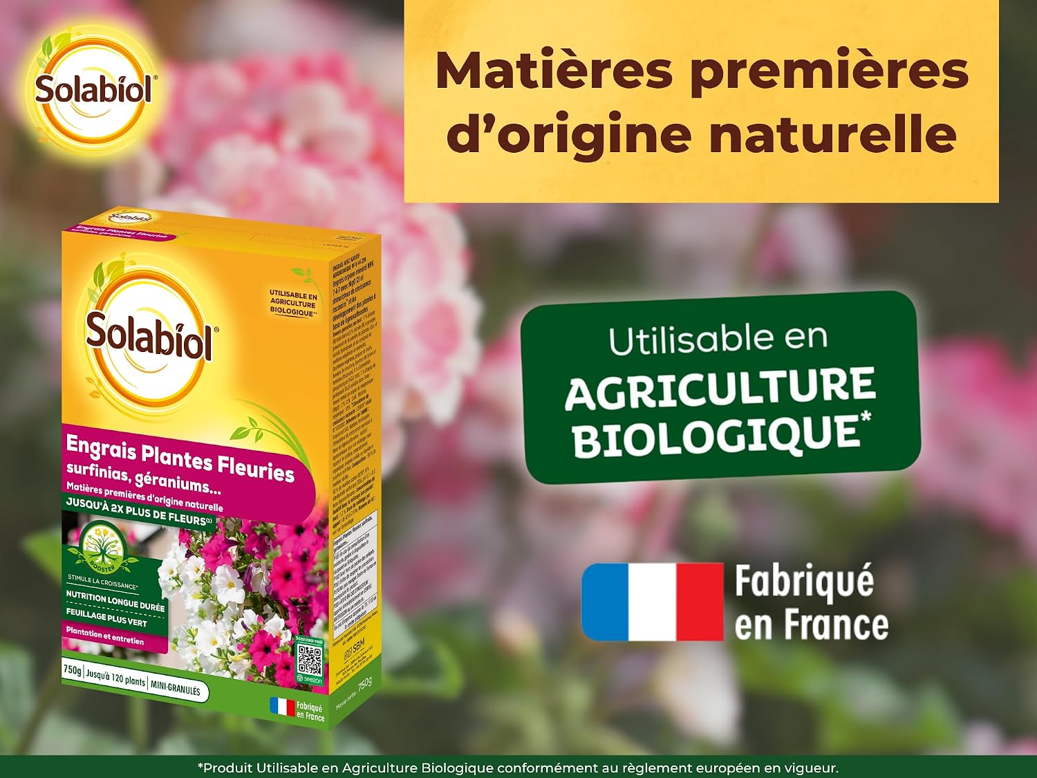 SOLABIOL — Engrais Géraniums et Plantes Fleuries 750g – Image 12