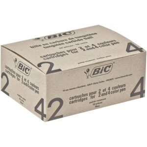 BIC 4 Couleurs — Recharges stylo-bille bleues x50 1,0 mm