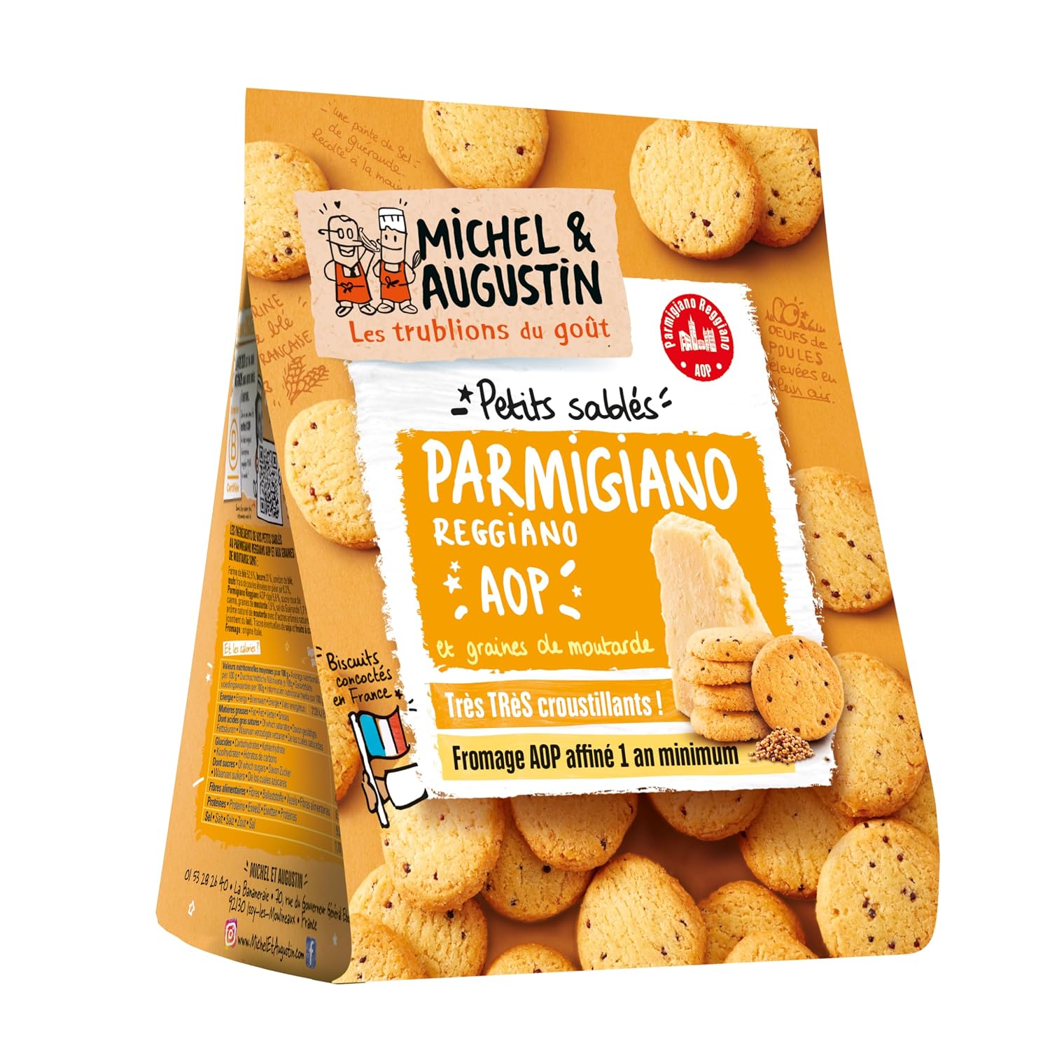 MICHELIN — Biscuits apéritifs au Parmigiano Reggiano 8x100g – Image 2