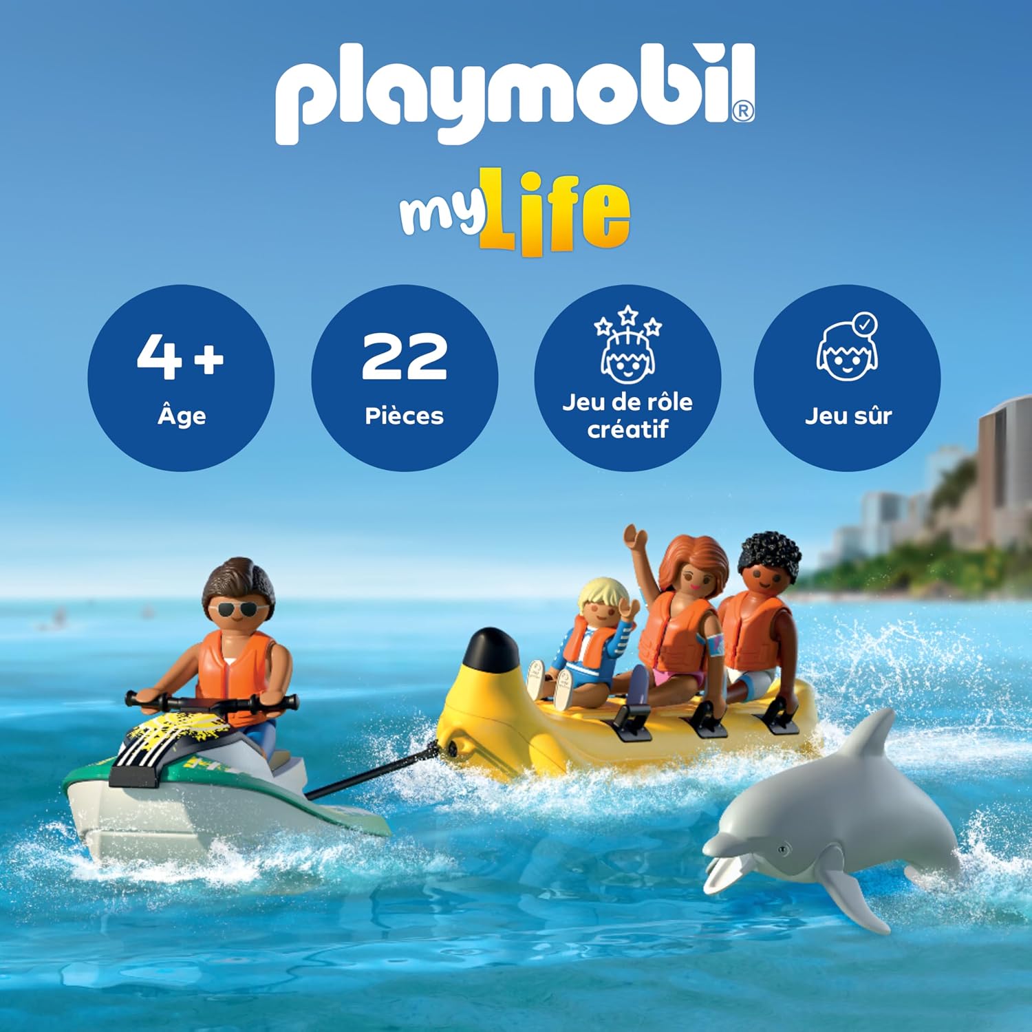 PLAYMOBIL Vacation on The Beach — Tour en Bateau Banane – Image 11