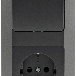 MILOS — Prise avec interrupteur encastré 230 V 16 A