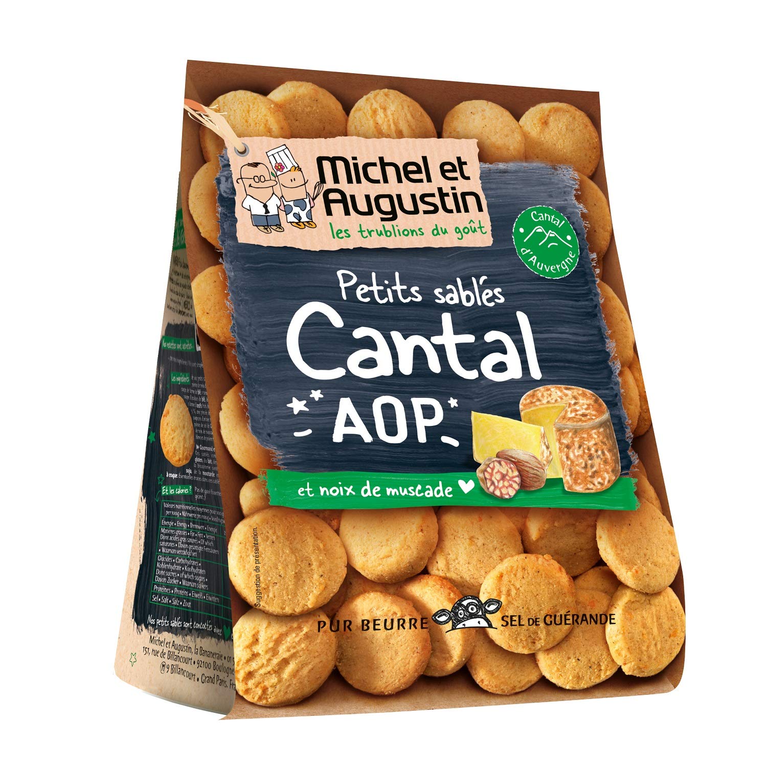 MICHEL ET AUGUSTIN — Biscuits sablés apéritifs Cantal AOP 100 g – Image 3
