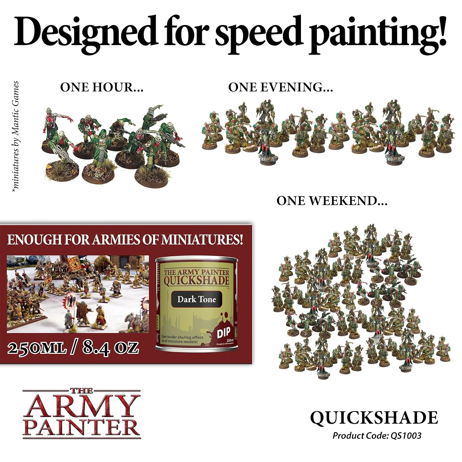 THE ARMY PAINTER Quickshade Dark Tone — Vernis 250 ml – Image 25