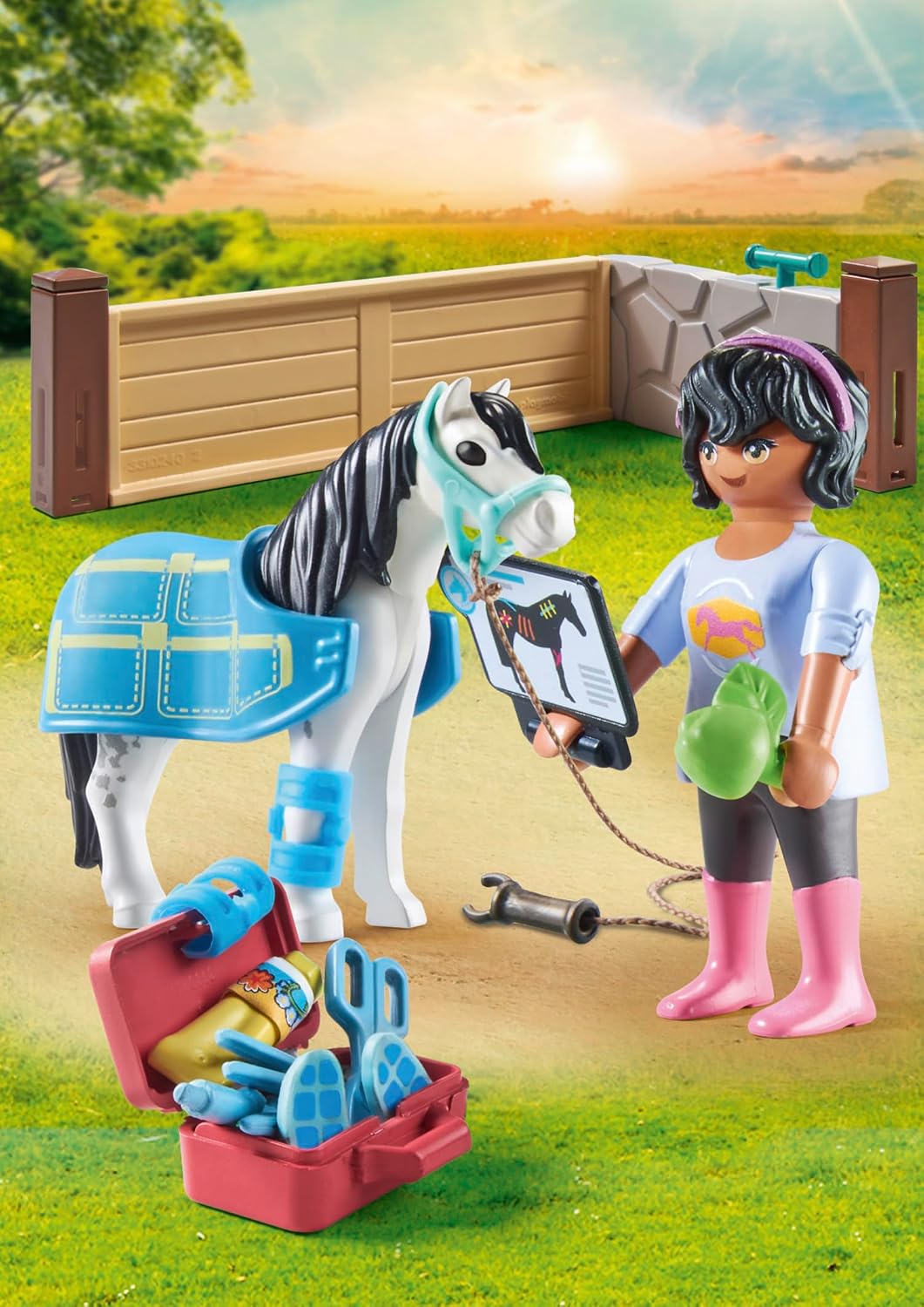 PLAYMOBIL Horses of Waterfall — Thérapeute et cheval – Image 3