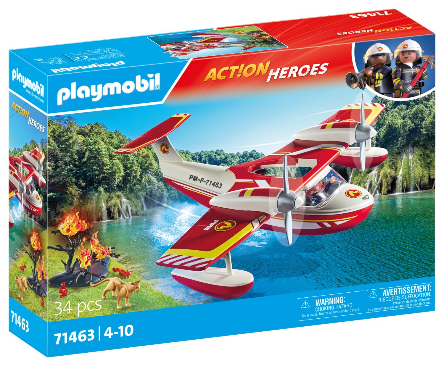 PLAYMOBIL Action Heroes 71463 — Hydravion avec pompier – Image 12