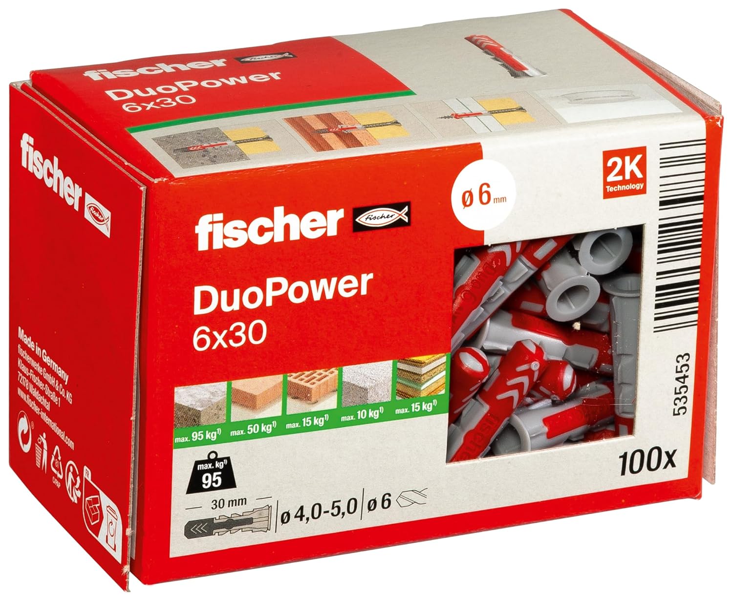 FISCHER DUOPOWER — Chevilles bi-matière 6x30, boîte de 100 – Image 26