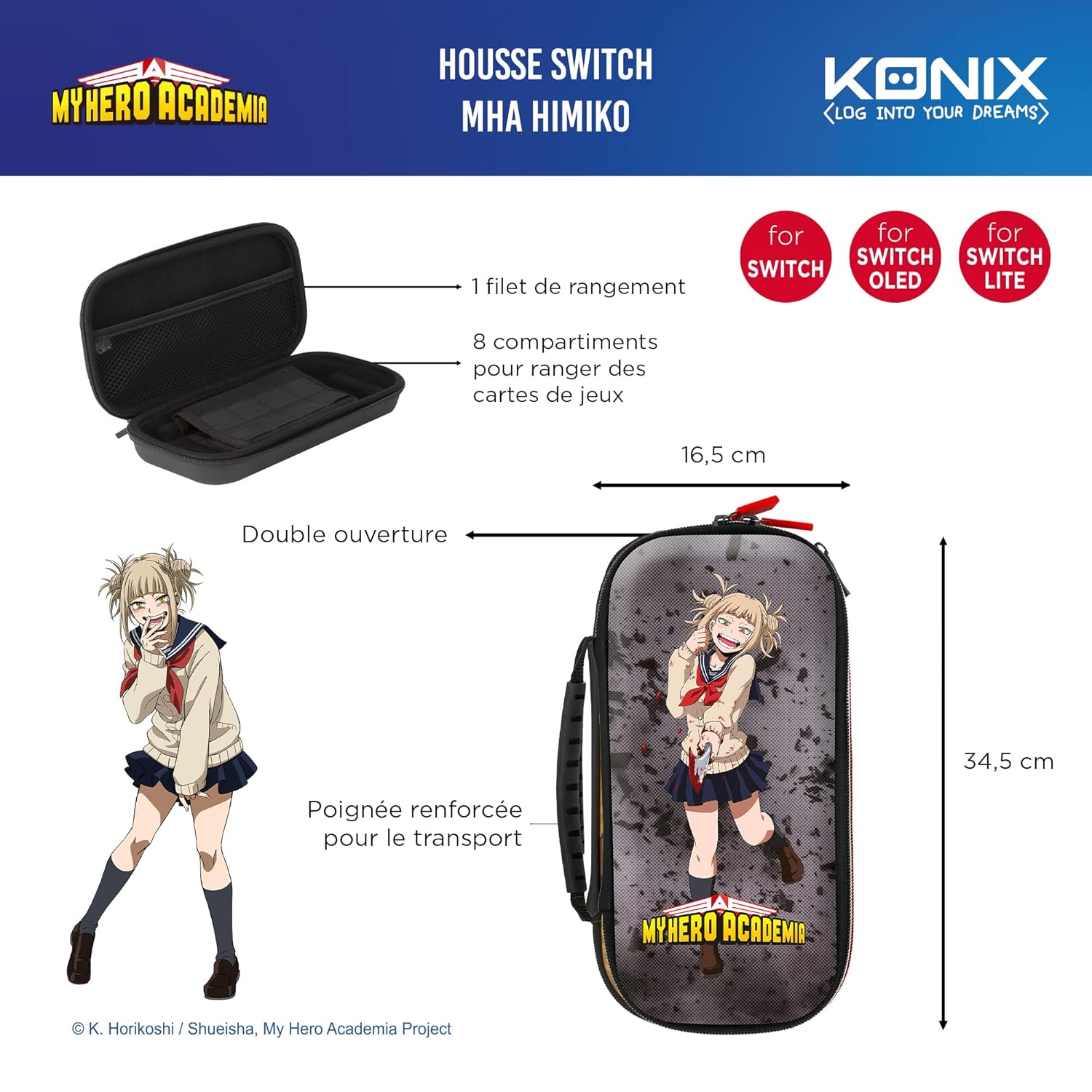 KONIX My Hero Academia — Housse Nintendo Switch Himiko Toga – Image 3