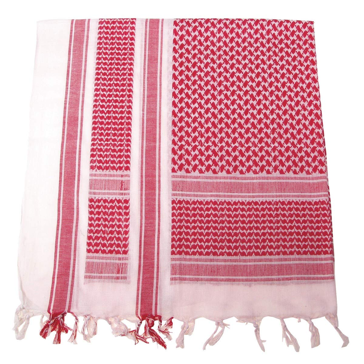 MFH PLO — Écharpe de cou Shemagh rouge/blanc 115 x 110 cm – Image 2