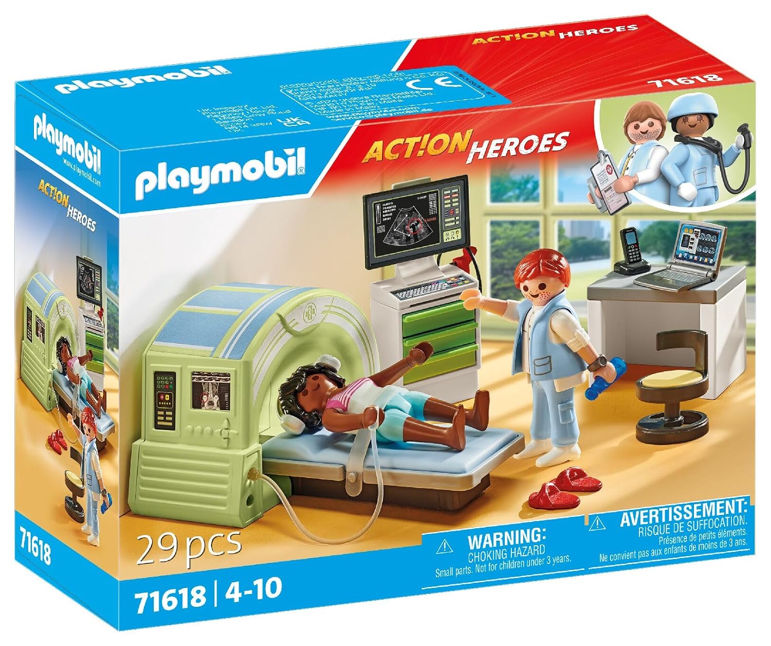 PLAYMOBIL Action Heroes 71618 — Scanner médical avec patiente – Image 3