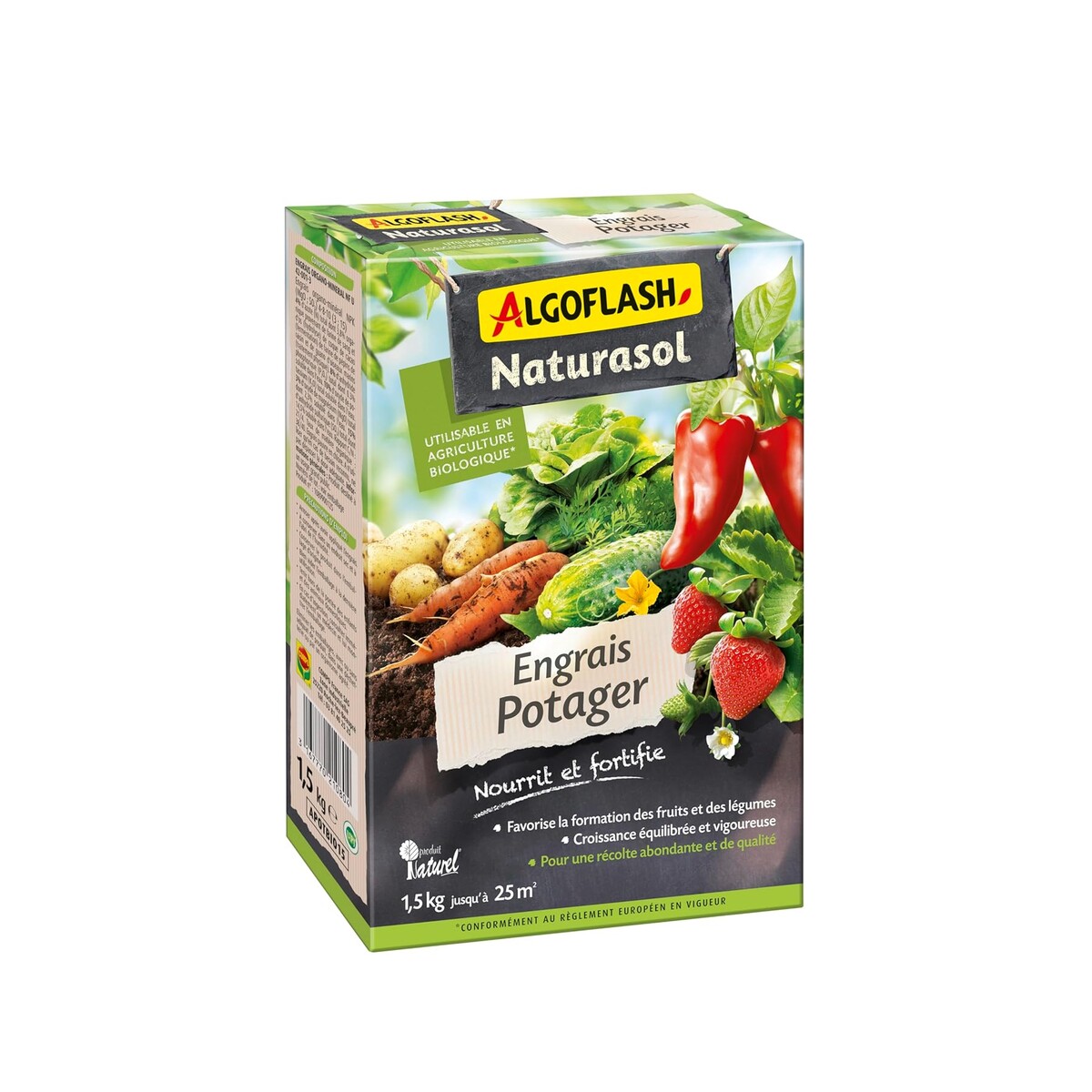 ALGOFLASH NATURASOL — Engrais Potager 1,5 kg