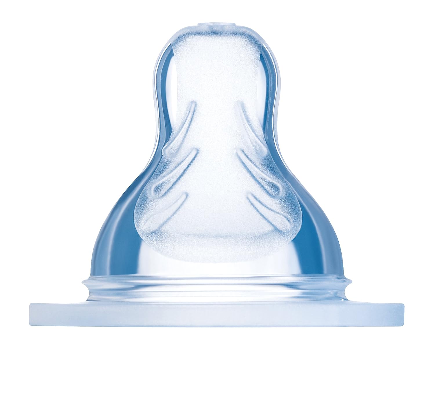 MAM Set de 2 Tétines Anatomiques Débit 3 Rapide Silicone Transparent