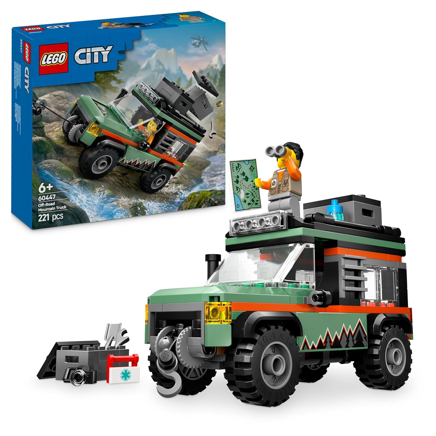 LEGO City — Camion 4x4 tout-terrain avec minifigurine